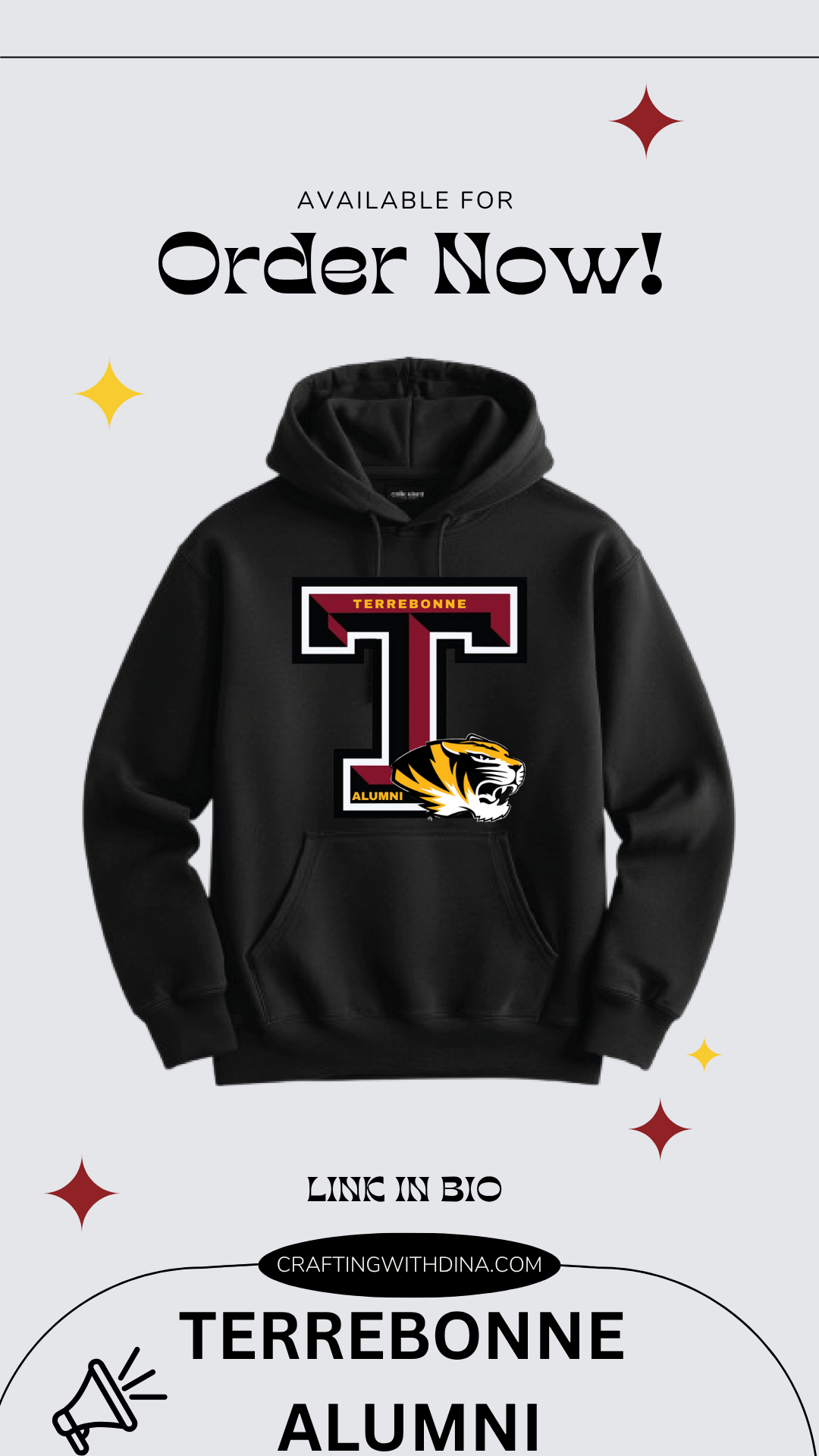 Terrebonne High Alumni Patch Hoodie