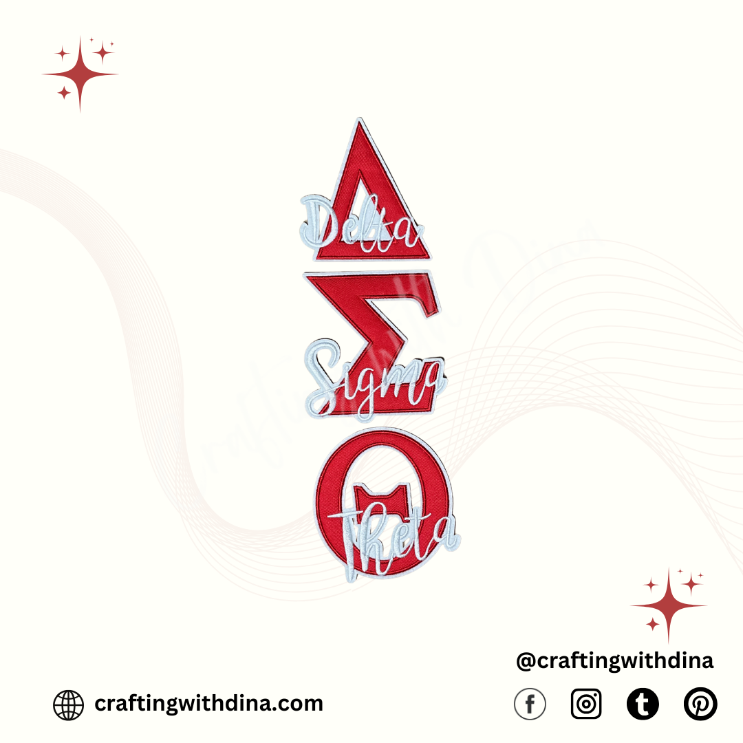 Delta Sigma Theta Symbols Patches