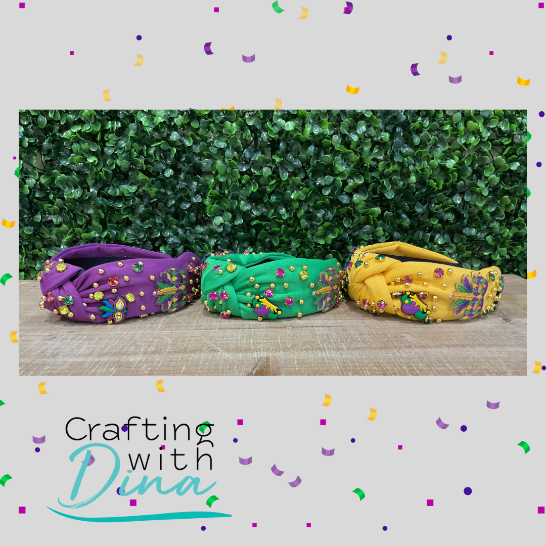 Mardi Gras Knot Headband