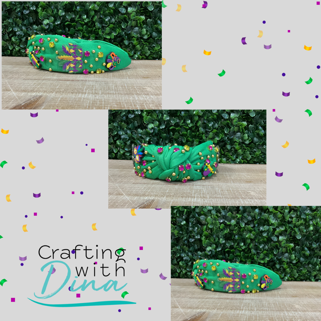 Mardi Gras Knot Headband