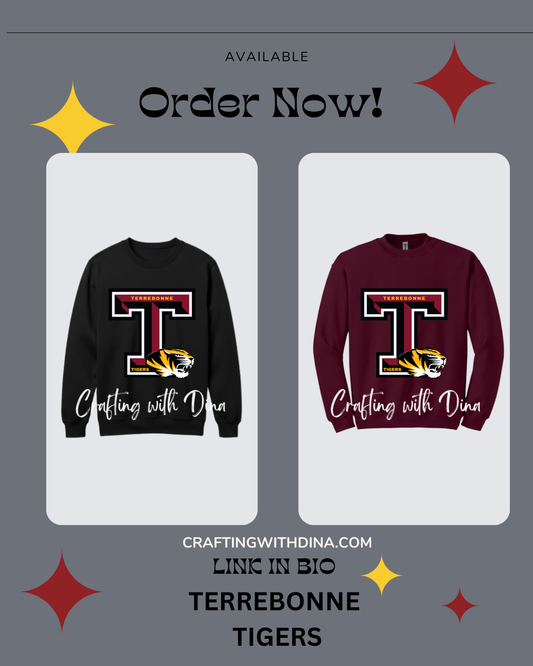 Terrebonne High Tigers Patch Sweatshirt