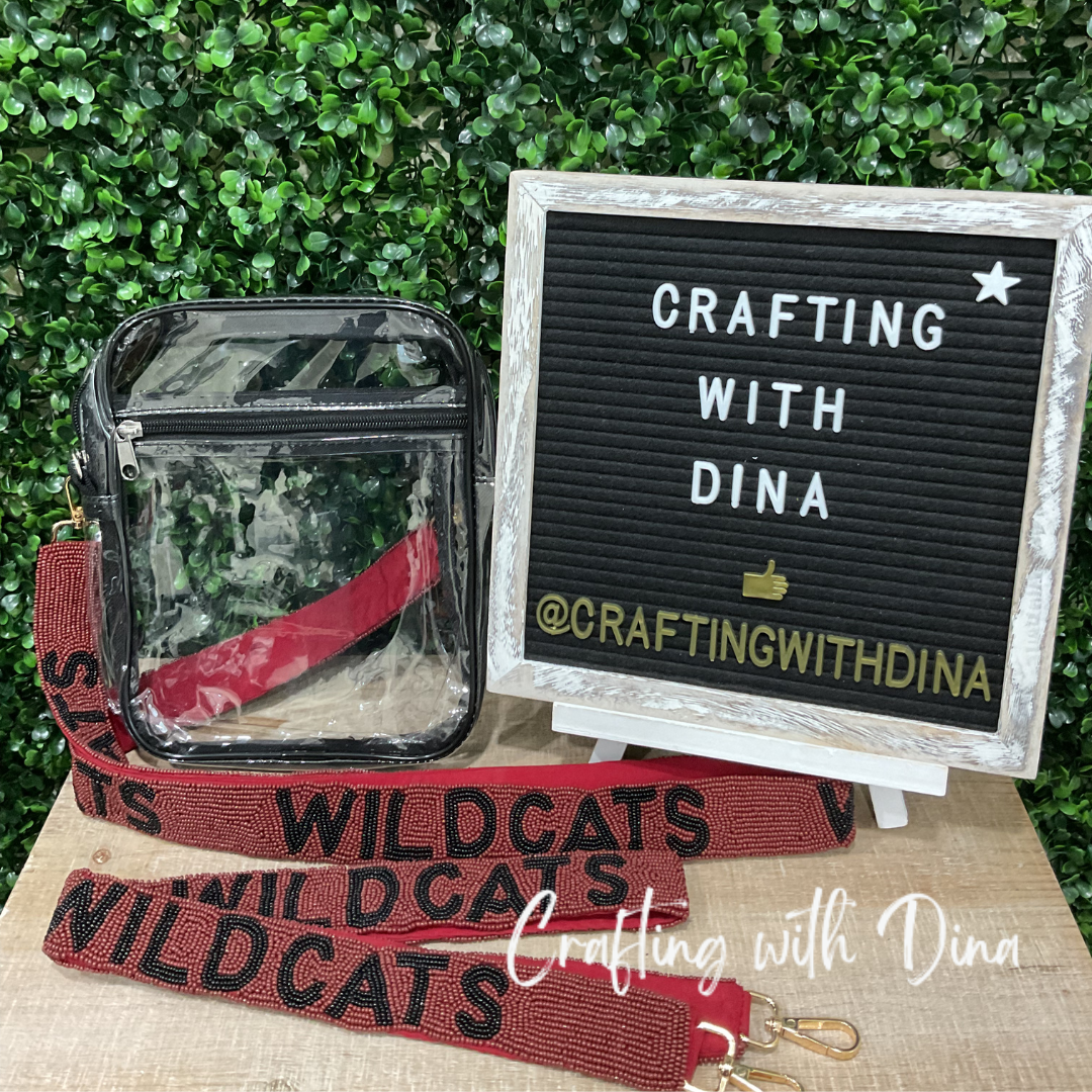 Wildcats Beaded Purse Strap