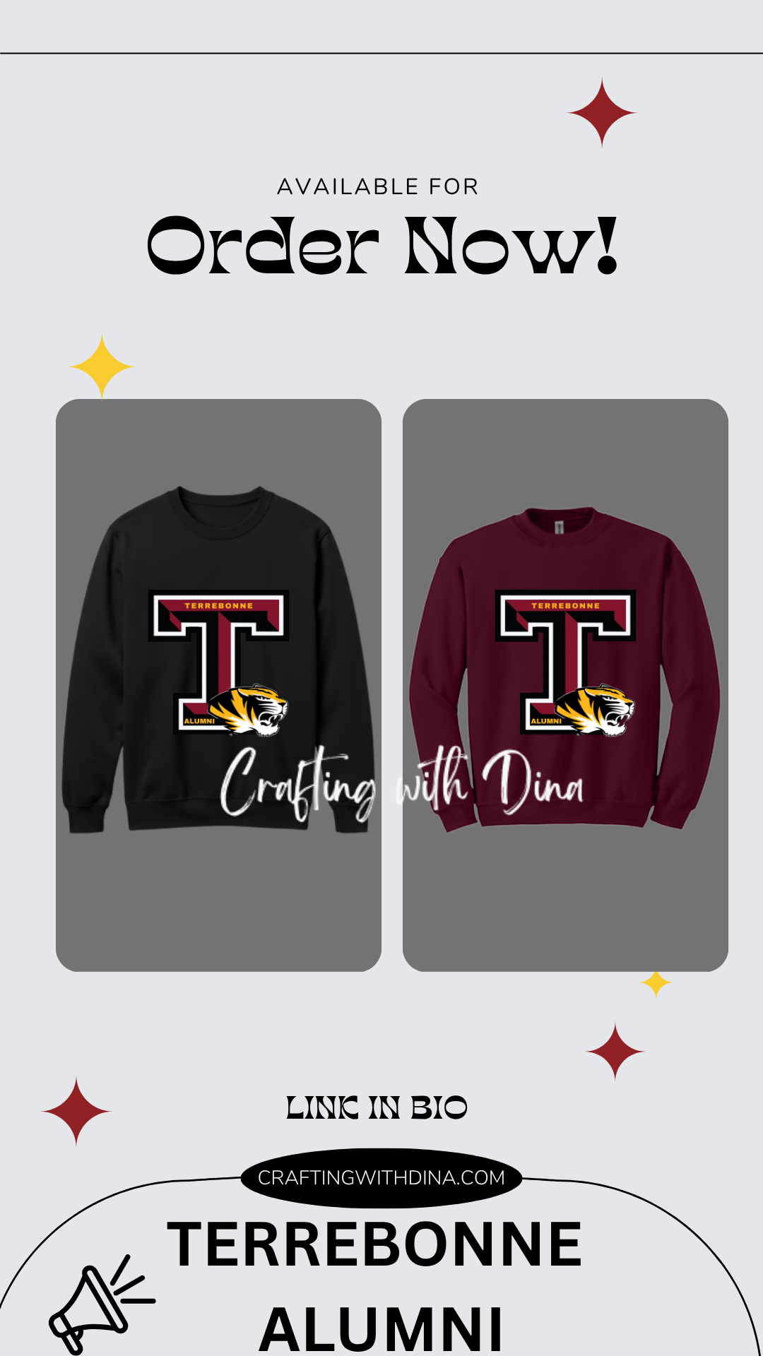Terrebonne High Alumni Patch Sweatshirt