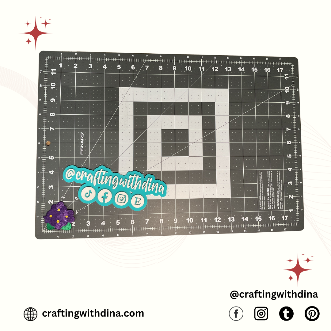 African Violet Iron-On Small Patch