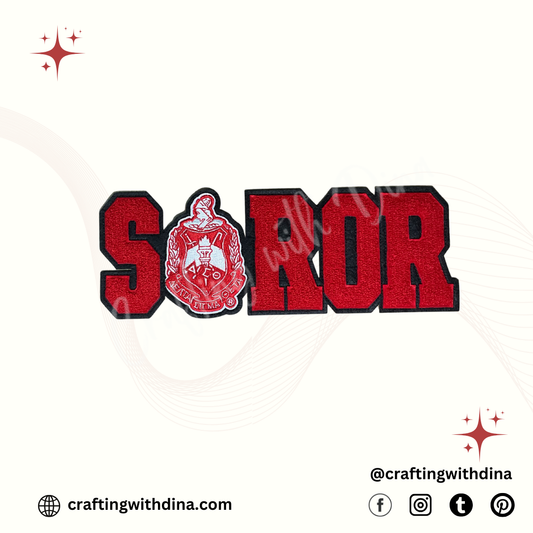 Delta Sigma Theta Soror with Shield Patch