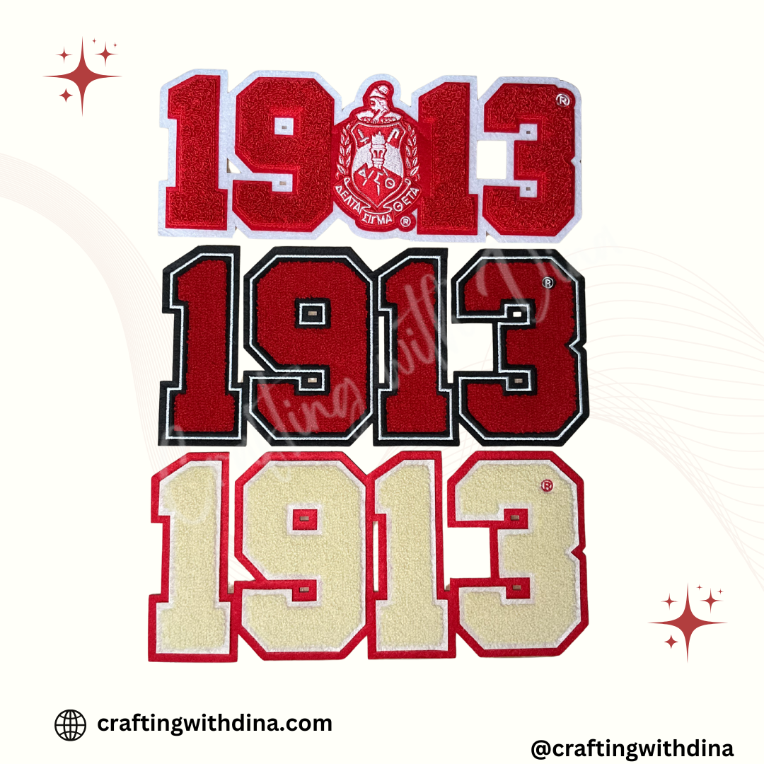 Delta Sigma Theta 1913 Iron-On Patch