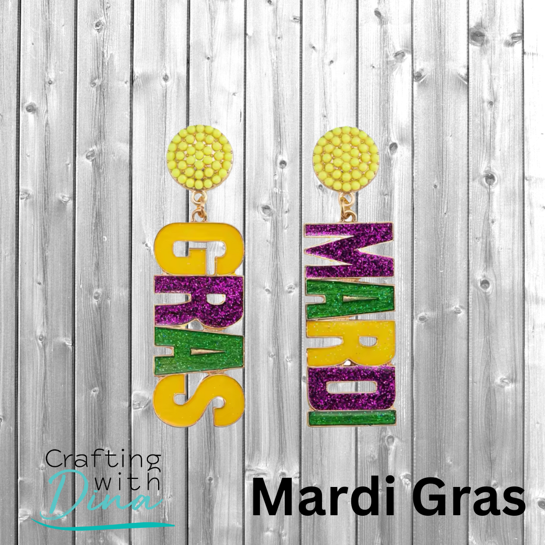 Mardi Gras Earrings