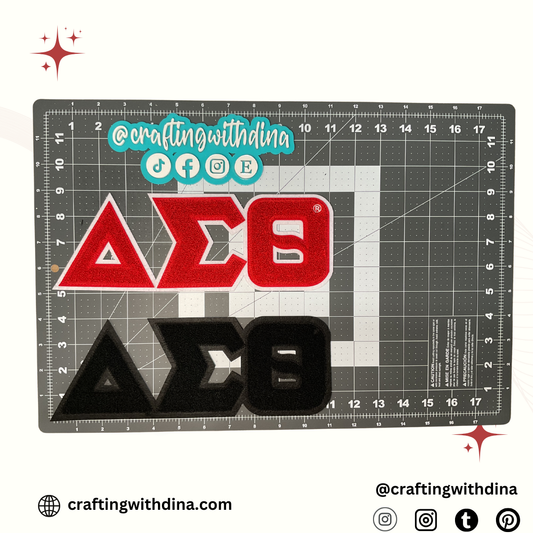 Delta Sigma Theta Symbols Iron-On Patch