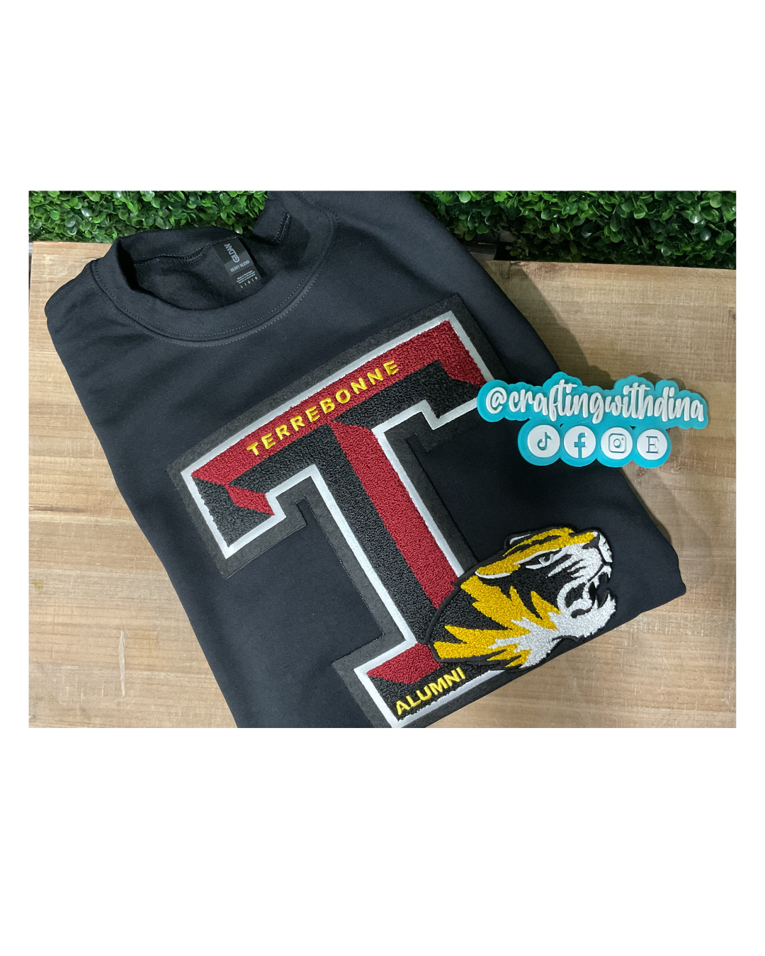 Terrebonne High Alumni Patch Sweatshirt