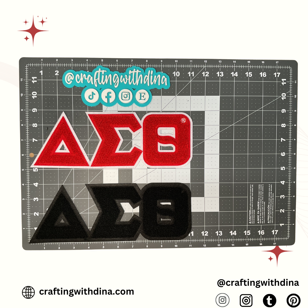Delta Sigma Theta Symbols Iron-On Patch