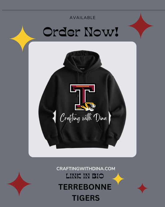 Terrebonne High Tigers Patch Hoodie