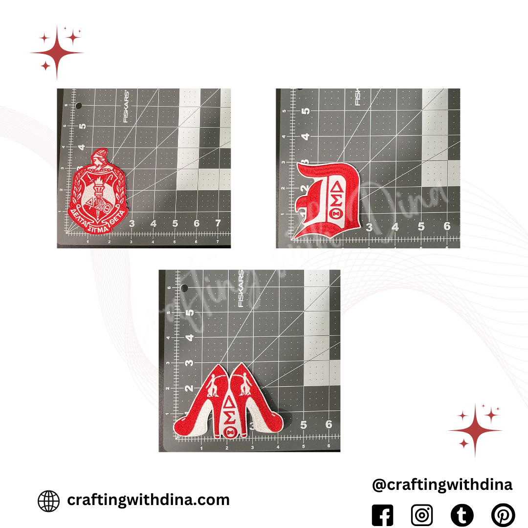 Delta Sigma Theta Small Iron-On Patches