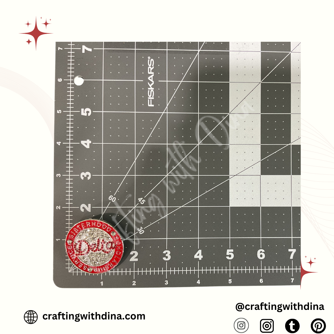 Delta Sigma Theta Pearl Round Pin