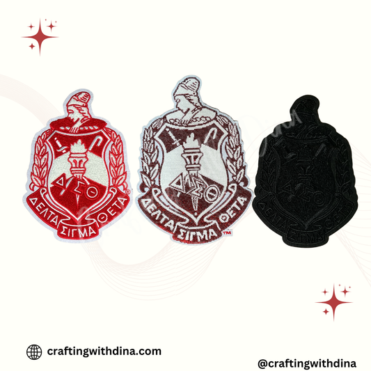 Delta Sigma Theta Shield Iron-On Patch