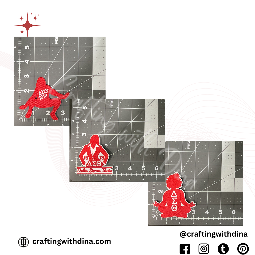 Delta Sigma Theta Small Iron-On Patches