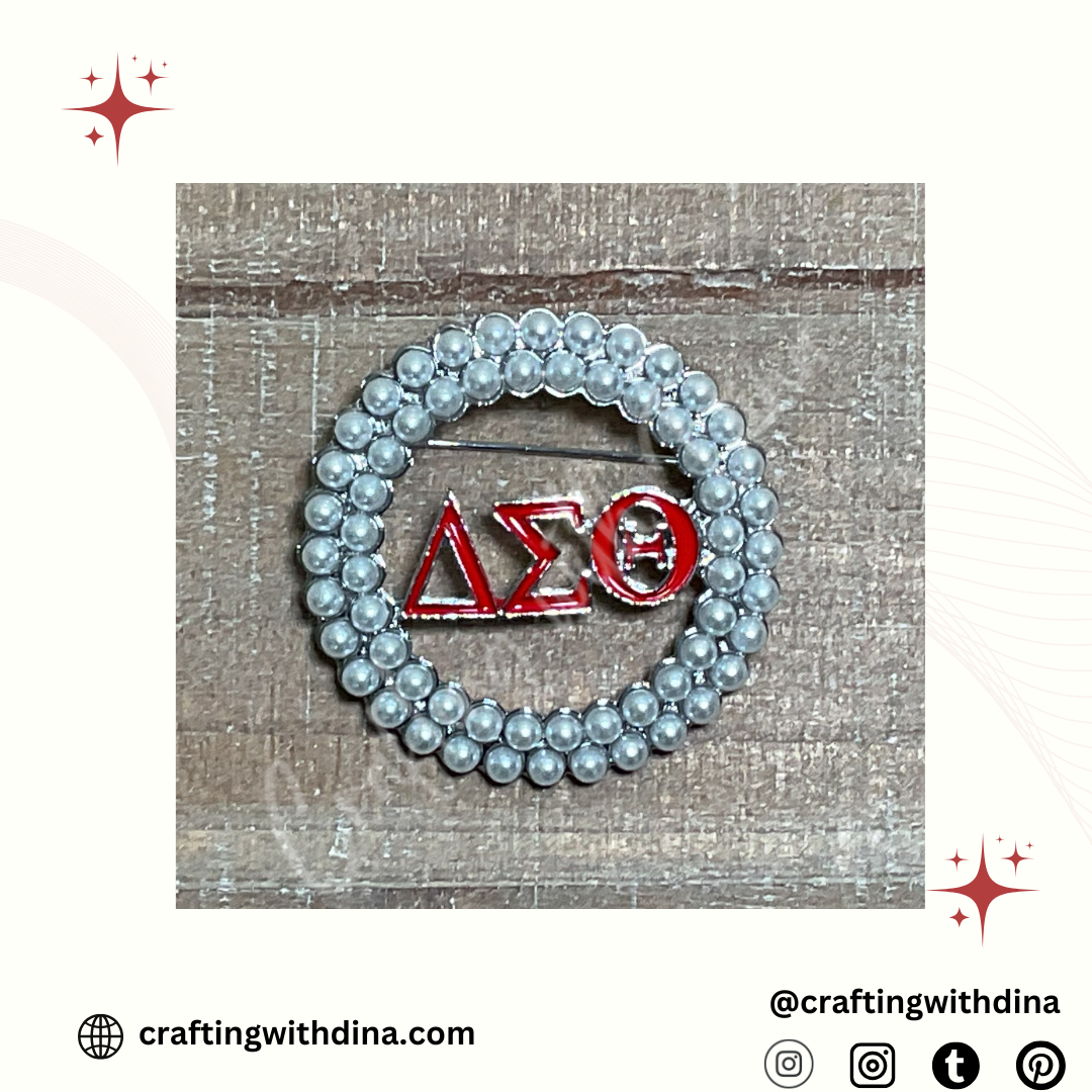 Delta Sigma Theta Pearl Symbols Pin