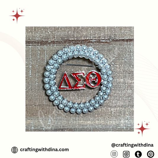 Delta Sigma Theta Pearl Symbols Pin