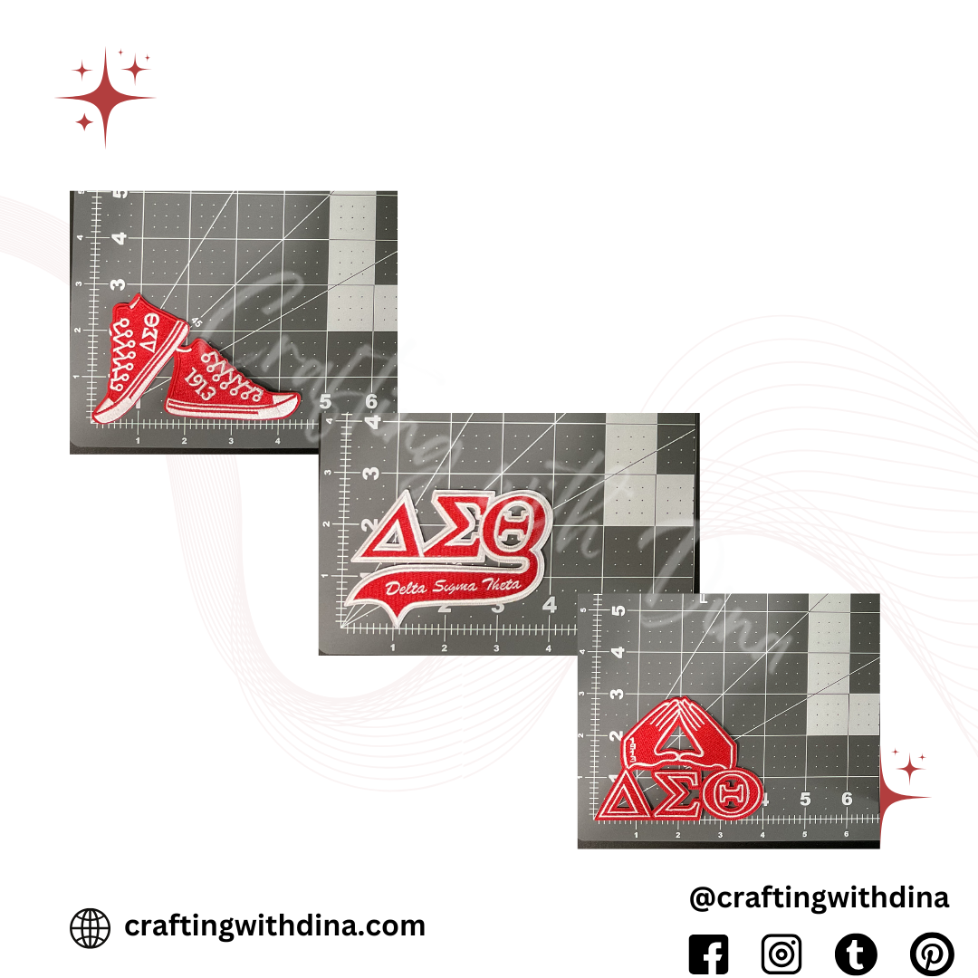 Delta Sigma Theta Small Iron-On Patches