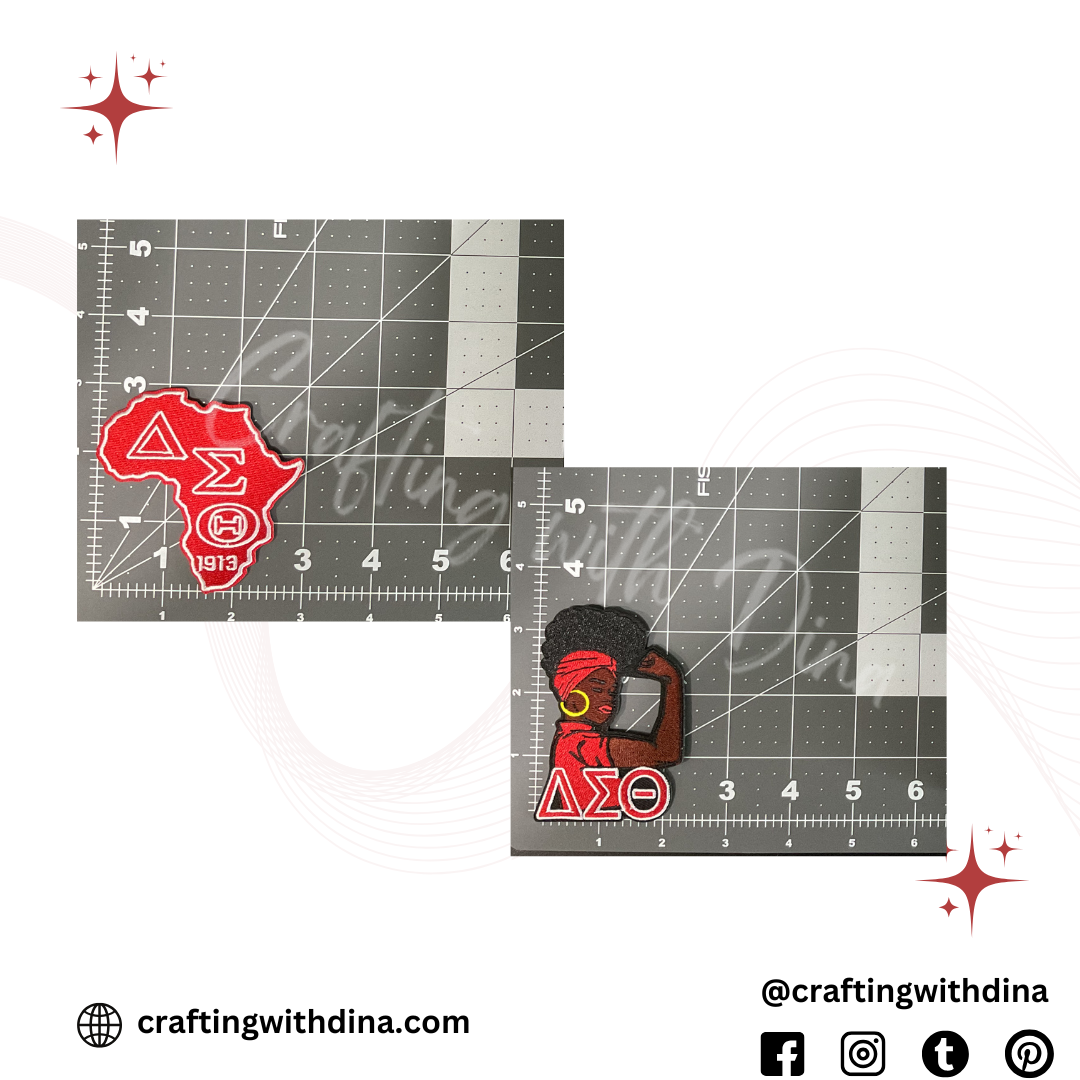 Delta Sigma Theta Small Iron-On Patches