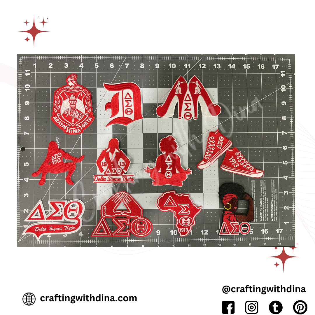 Delta Sigma Theta Small Iron-On Patches