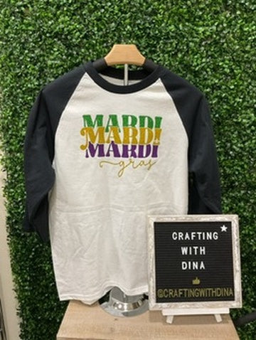 Mardi, Mardi, Mardi Gras Glitter Solid