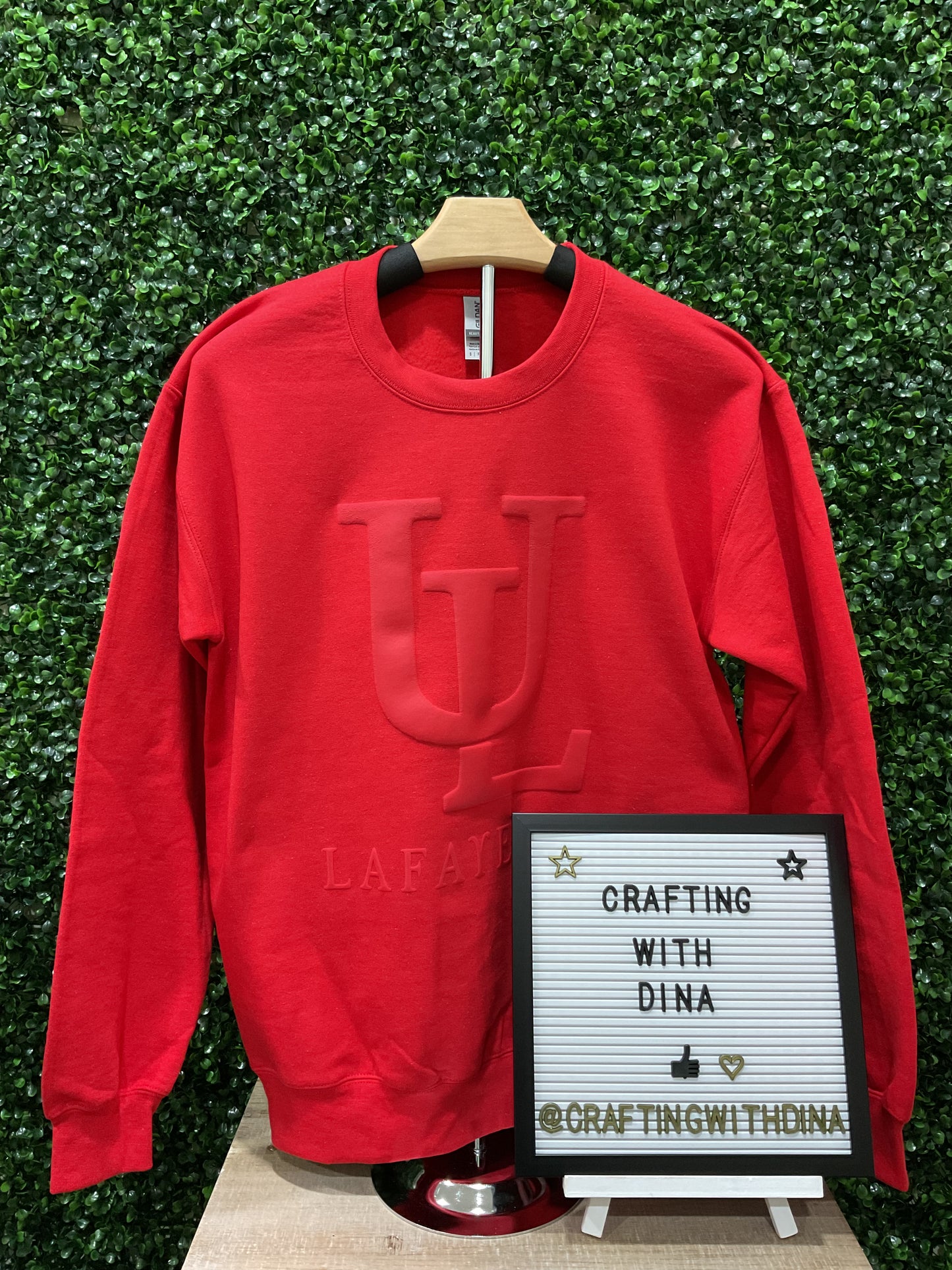 UL Lafayette Monochrome Puff Sweatshirt